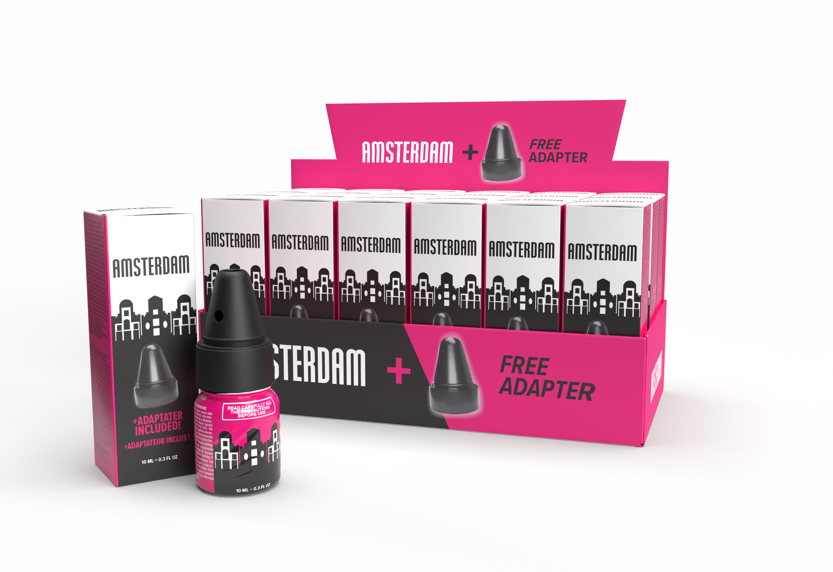 Amsterdam With Adapter counter display tray — 18 units