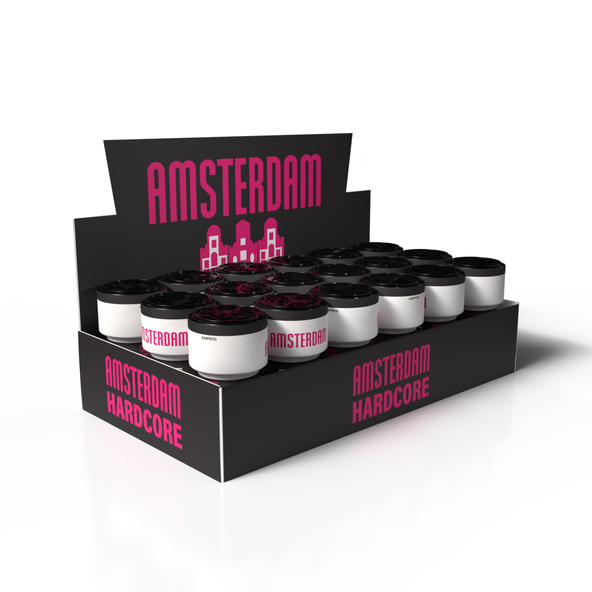 Amsterdam Hardcore counter display tray — 18 units