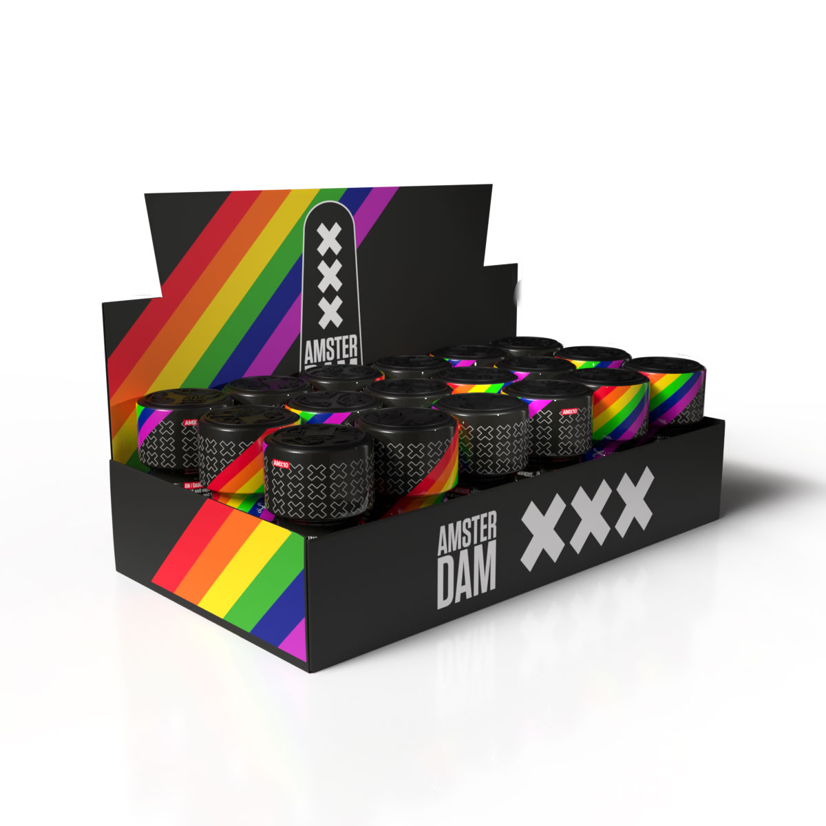Amsterdam XXX Pride counter display tray — 18 units