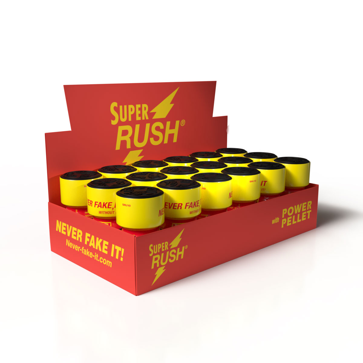 Super Rush counter display tray — 18 units